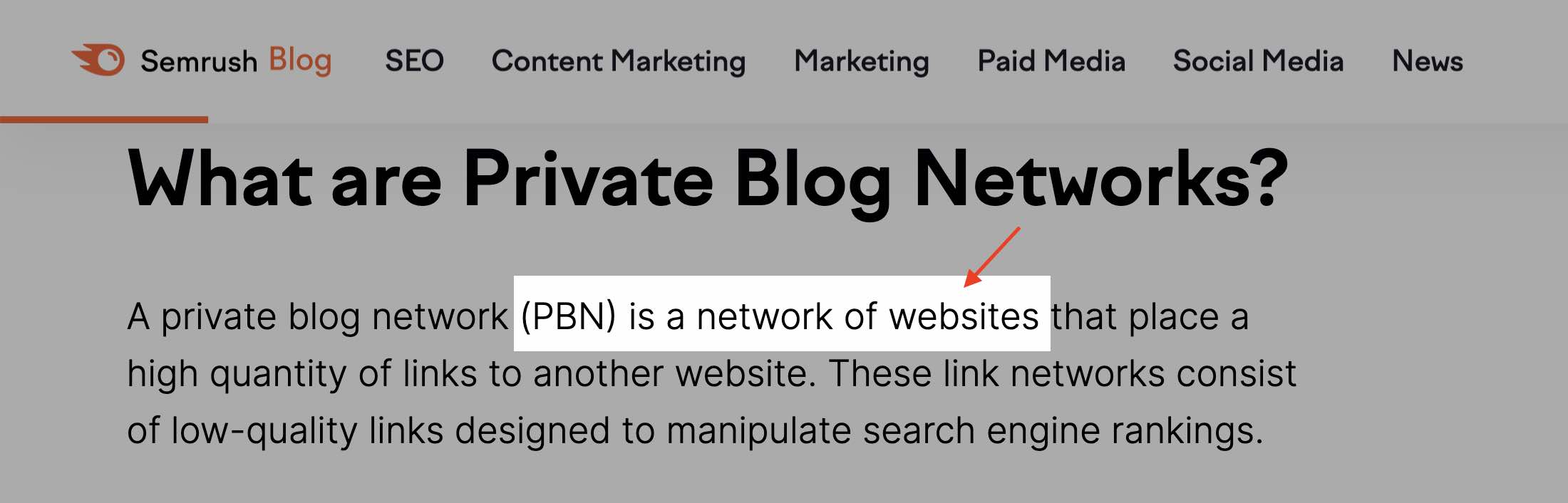PBN的B是指網站而不是部落格
